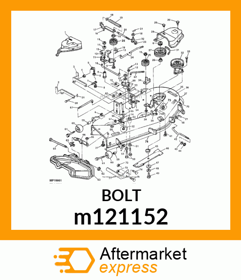 BOLT,HXFL,3/8 M121152