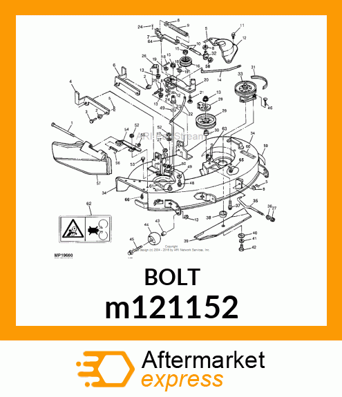 BOLT,HXFL,3/8 M121152