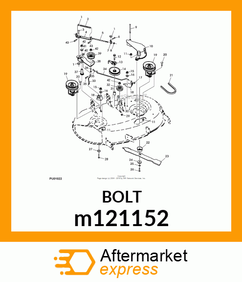 BOLT,HXFL,3/8 M121152