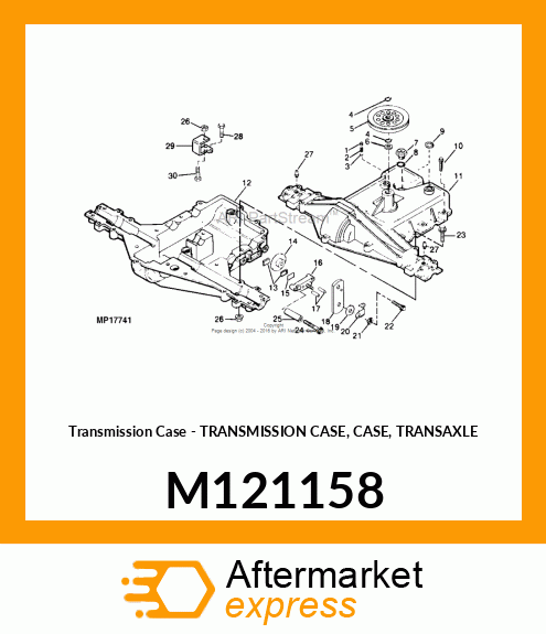 Transmission Case - TRANSMISSION CASE, CASE, TRANSAXLE M121158