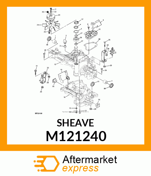 SHEAVE, DRIVEN M121240