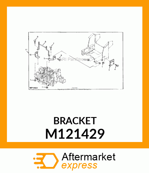 BRACKET, BRACKET, LH TRAN. MOUNTING M121429