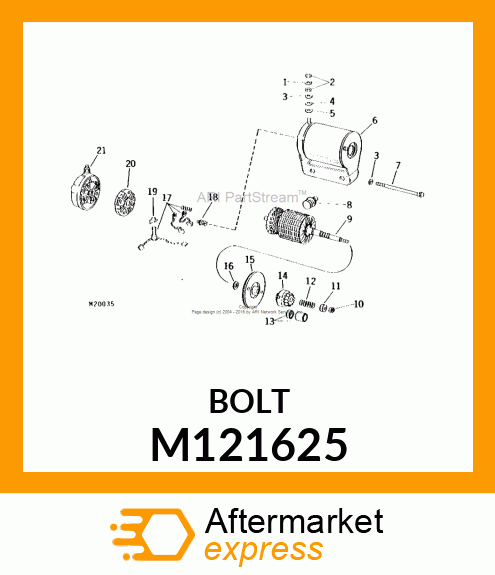 Bolt - BOLT, THRU M121625