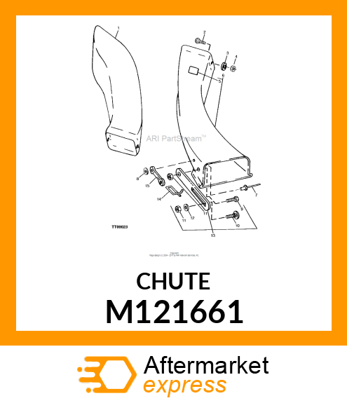 CHUTE, UPPER M121661