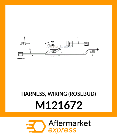 HARNESS, WIRING (ROSEBUD) M121672