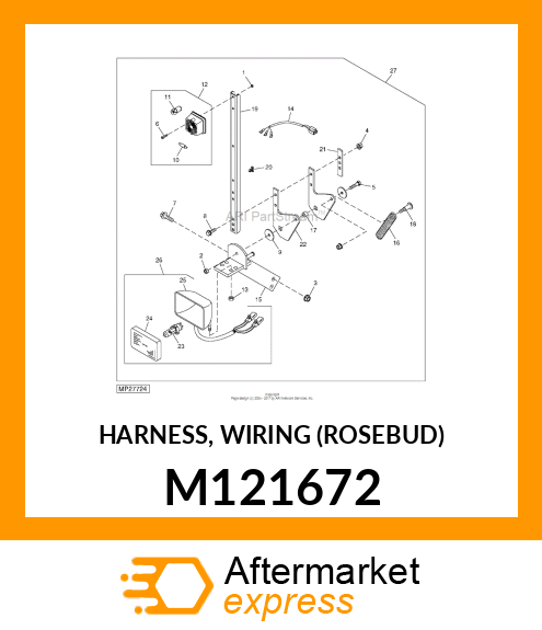 HARNESS, WIRING (ROSEBUD) M121672