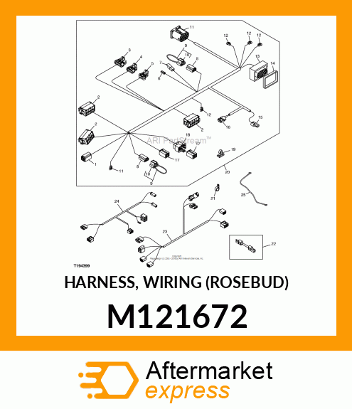 HARNESS, WIRING (ROSEBUD) M121672