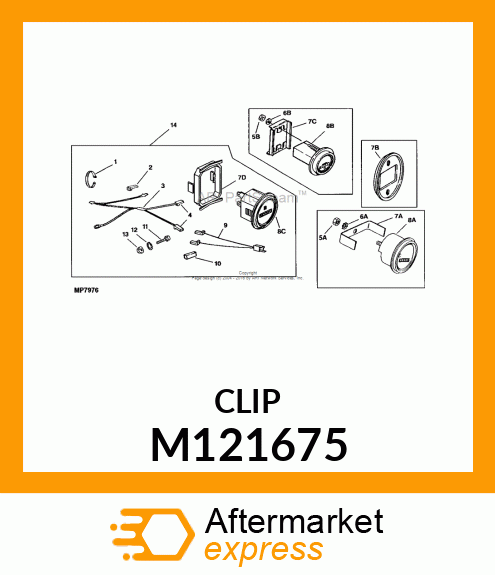 CLIP, SPRING M121675