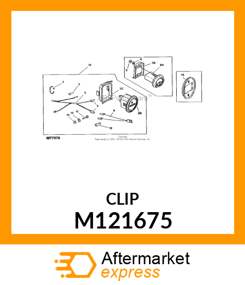 CLIP, SPRING M121675