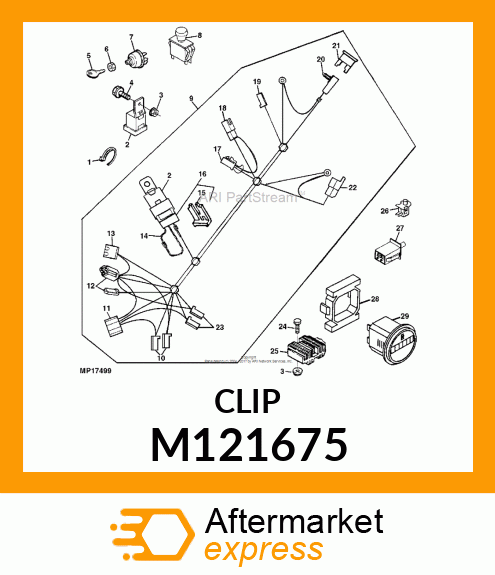 CLIP, SPRING M121675