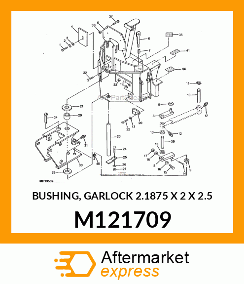 BUSHING, GARLOCK 2.1875 X 2 X 2.5 M121709