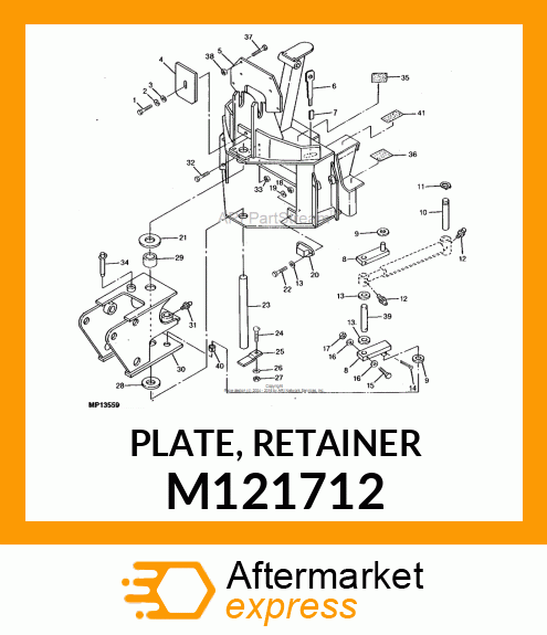 PLATE, RETAINER M121712