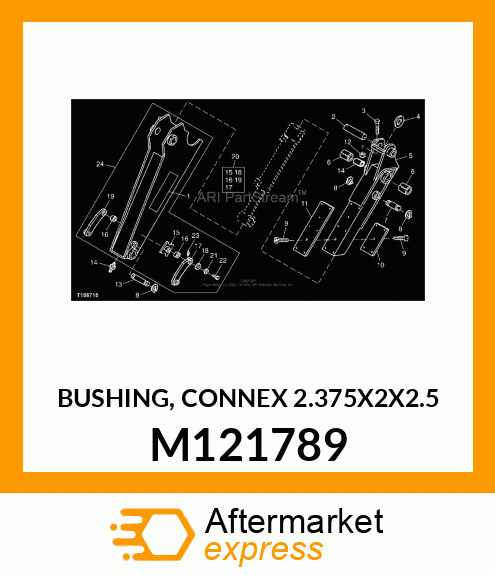 BUSHING, CONNEX 2.375X2X2.5 M121789