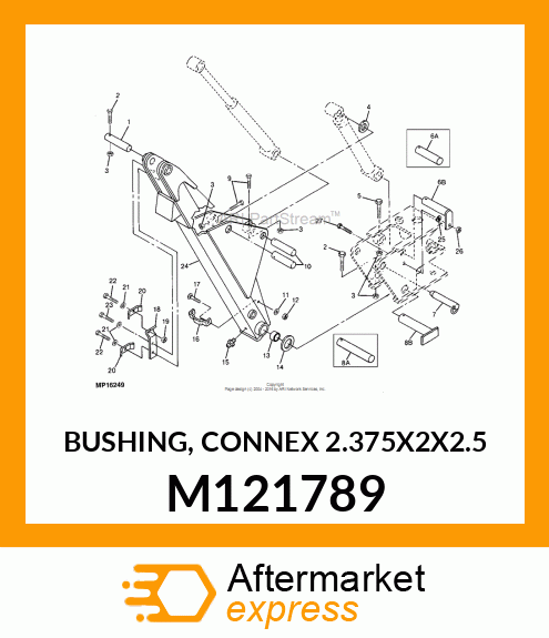 BUSHING, CONNEX 2.375X2X2.5 M121789