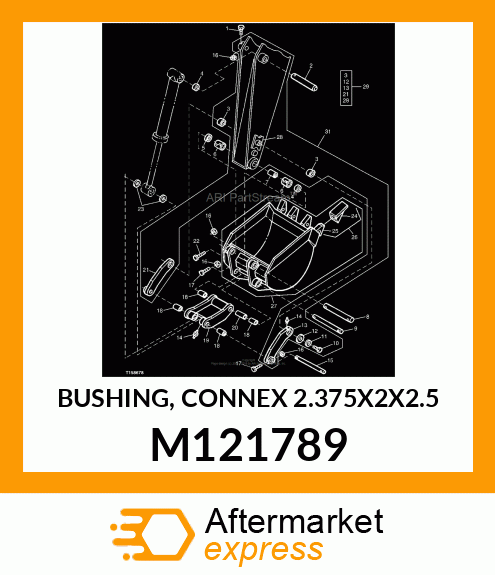 BUSHING, CONNEX 2.375X2X2.5 M121789