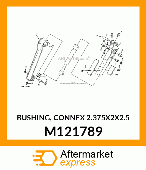 BUSHING, CONNEX 2.375X2X2.5 M121789