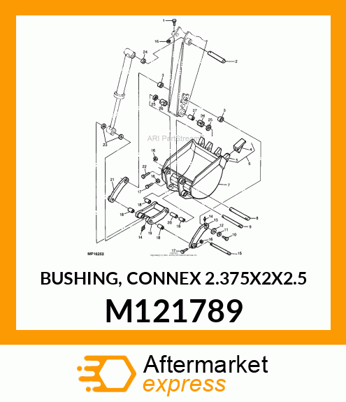 BUSHING, CONNEX 2.375X2X2.5 M121789