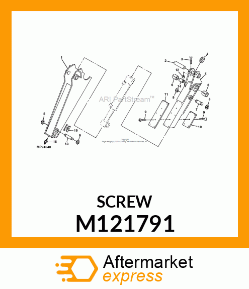 SCREW, 1/4 M121791