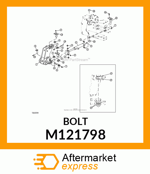 BOLT, BOLT, 5/16 X 2.75 M121798