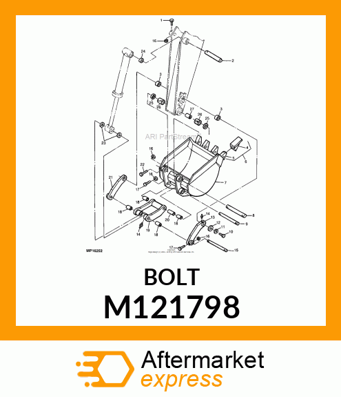 BOLT, BOLT, 5/16 X 2.75 M121798