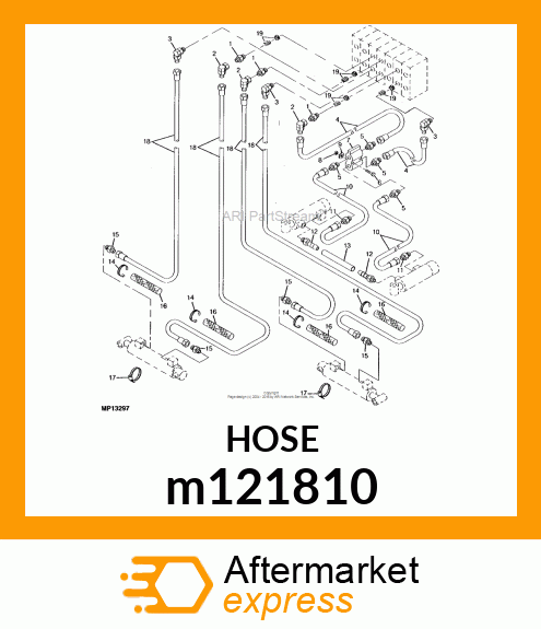 HOSE, HYDRAULIC 9/16 m121810