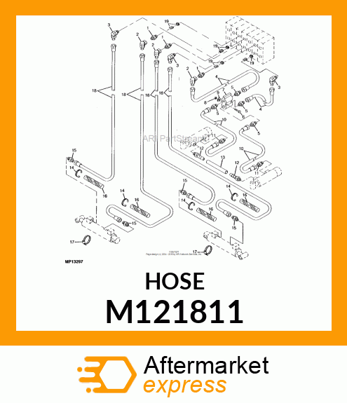 HOSE, HYDRAULIC 9/16 M121811