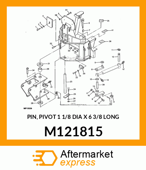 PIN, PIVOT 1 1/8 DIA X 6 3/8 LONG M121815