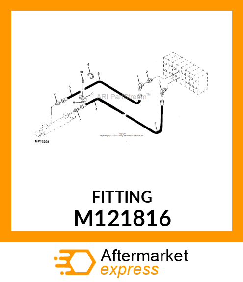 ADAPTER, UNION 9/16 M121816