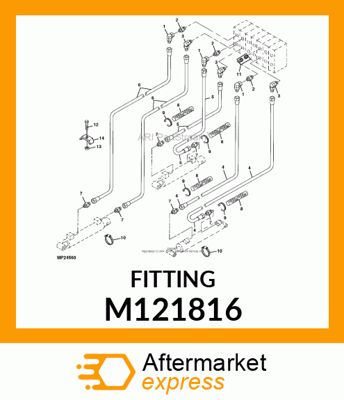 ADAPTER, UNION 9/16 M121816