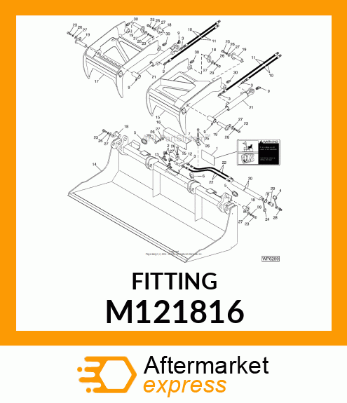 ADAPTER, UNION 9/16 M121816