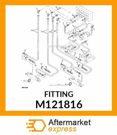 ADAPTER, UNION 9/16 M121816