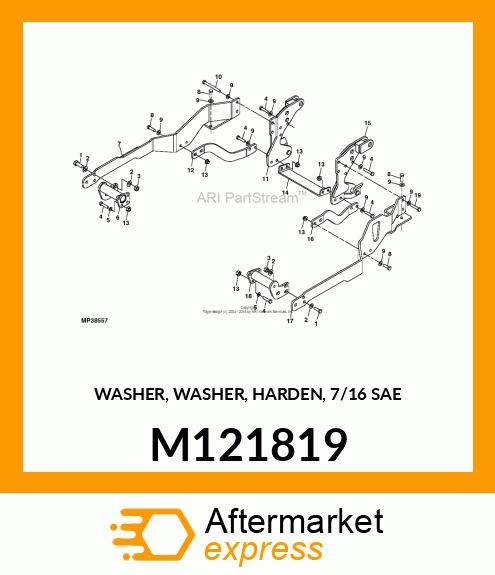 WASHER, WASHER, HARDEN, 7/16 SAE M121819