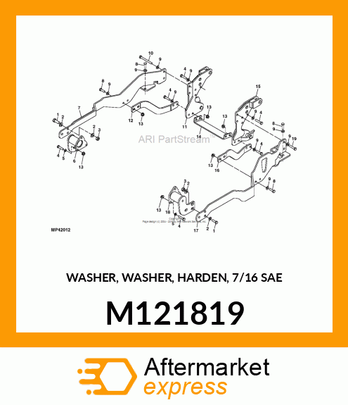 WASHER, WASHER, HARDEN, 7/16 SAE M121819