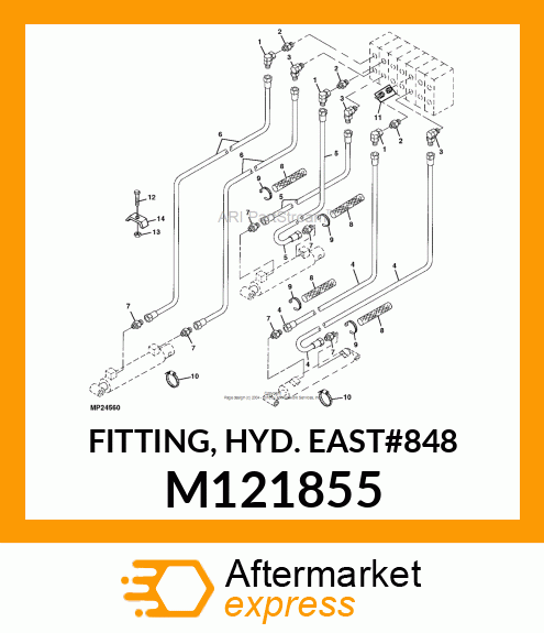 FITTING, HYD. EAST#848 M121855