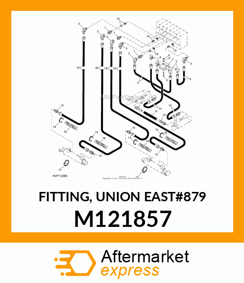 FITTING, UNION EAST#879 M121857