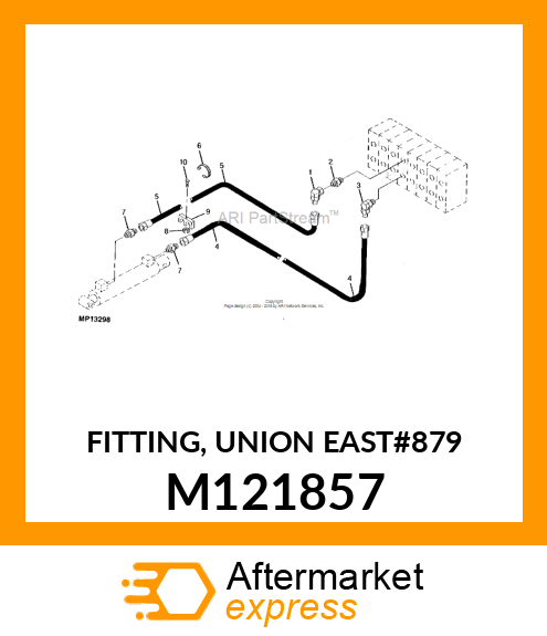 FITTING, UNION EAST#879 M121857