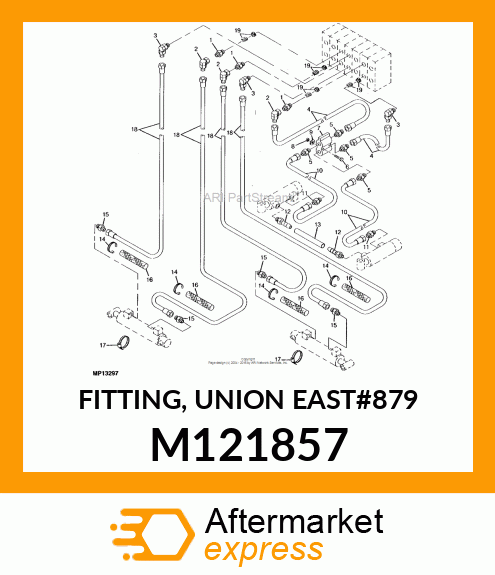 FITTING, UNION EAST#879 M121857