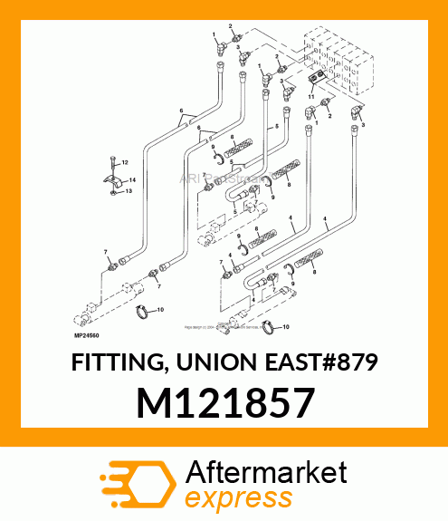 FITTING, UNION EAST#879 M121857