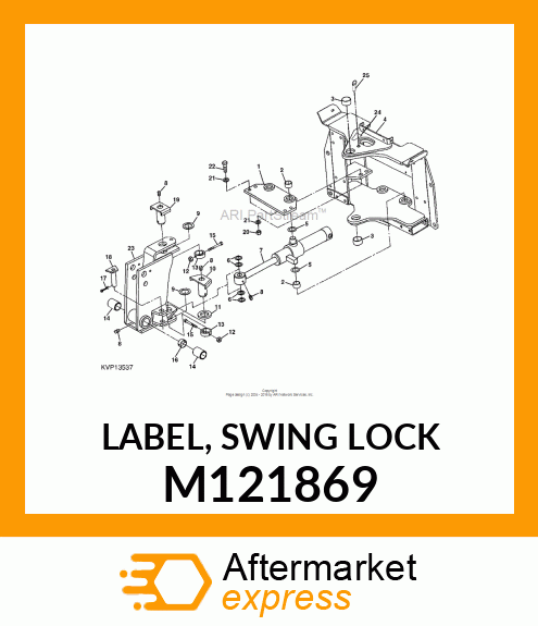 LABEL, SWING LOCK M121869