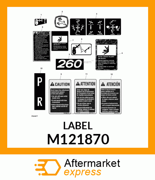 LABEL, BOOM LOCK M121870