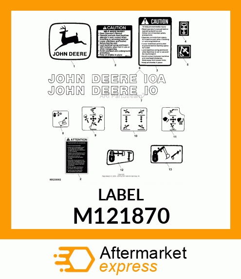 LABEL, BOOM LOCK M121870