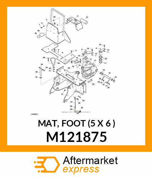 MAT, FOOT (5 X 6 ) M121875