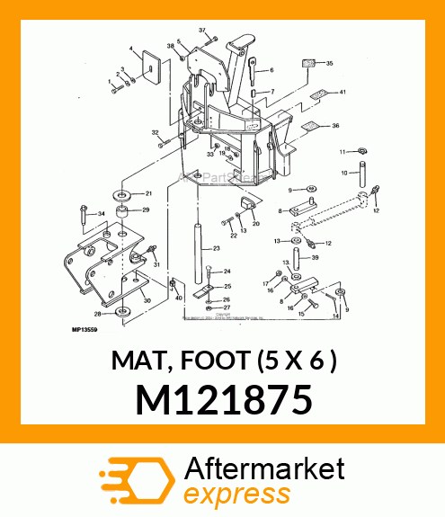 MAT, FOOT (5 X 6 ) M121875