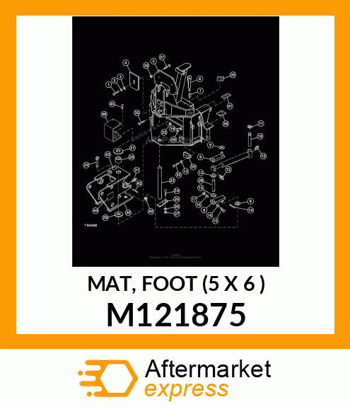 MAT, FOOT (5 X 6 ) M121875