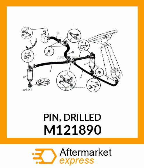 PIN, DRILLED M121890