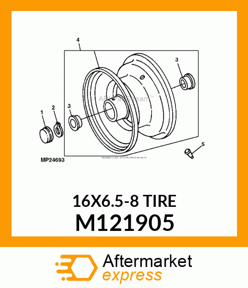 TIRE, 16.00 X 6.50 M121905