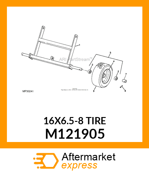 TIRE, 16.00 X 6.50 M121905