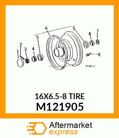 TIRE, 16.00 X 6.50 M121905