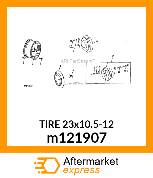 TIRE, TIRE,23X10.50 m121907