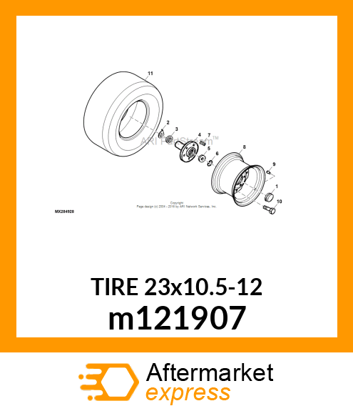 TIRE, TIRE,23X10.50 m121907